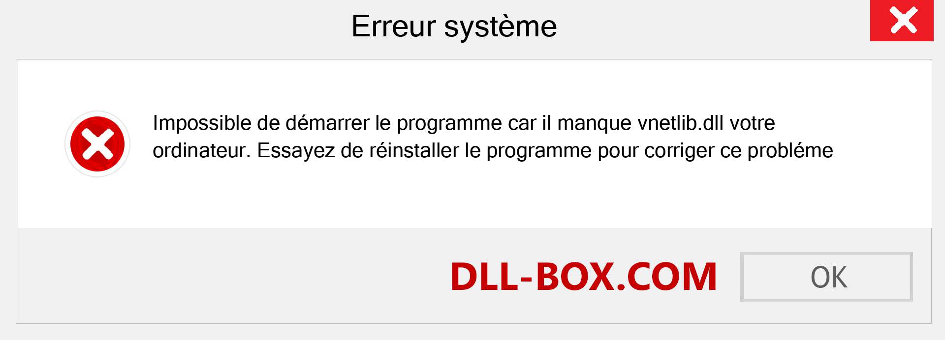 Le fichier vnetlib.dll est manquant ?. Télécharger pour Windows 7, 8, 10 - Correction de l'erreur manquante vnetlib dll sur Windows, photos, images